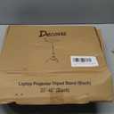 Projector Stand Tripod Adjustable, Laptop Height from 23.5 to 46.5 inches with Gooseneck Phone Holder, Floor for Office, Home, Stage, Studio, DJ Racks Holder Mount, 23.5inch-46.5inch