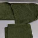 Kevin Textile Spring Waterproof Decorative Pillow Covers Moss Green 18x18 Inch Pack of 2 Soft Boucle Textured Throw Pillowcases Elegant Accent Pillows for Couch Sofa Chair Bed Indoor Outdoor