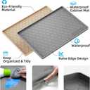 Winisok Silicone Under Sink Mat 34" x 19", kitchen Essentials and Gadgets, Shelf liner and Cabinet Protector, Home Organizers and Storage, Waterproof Bathroom Tray
