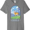 Chile Llama Alpaca Chilean Premium T-Shirt
 XS