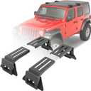 for JK JL JT XJ Roof Racks Cross Bars Mounting Brackets Compatible with 2007-2026 Jeep Wrangler JK JKU JL JLU Gladiator JT & 1984-2001 Jeep Cherokee XJ Hardtop, Roof Rail Crossbar Cargo Carrier
