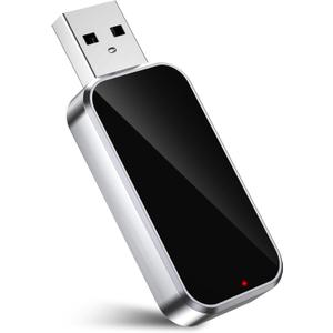 Wireless CarPlay Adapter 2025 Upgraded, Plug and Play, No Latency, Converts Factory Wired to Wireless, Compatible with iPhone (iOS 10 and Above) for Cars 2016+ - Black