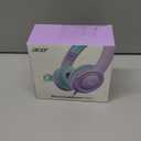 Kids Headphones with Cord for School - Over-Ear 85/94dB Volume Limiter, 3.5mm Jack Foldable Stereo Sound Headset for Toddlers Girls Boy Travel Learning Entertainment Tablet Kindle iPad PC Purple Green