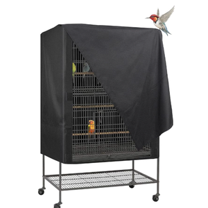 Explore Land Pet Cage Cover - Good Night Enclosure for Bird Critter Cat House to Small Animal Privacy & Comfort  26" x 19" x 40" (H) Black
