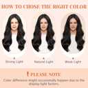 5 Clip One Piece Clip in Hair Extensions Real Human Hair 18 Inch Human Hair Clip in Extensions Dark Brown 3/4 Full Head Hair Extensions Clip ins Long Straight 50g