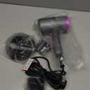 slopehill Professional Ionic Hair Dryer, Powerful 1800W Fast Drying Low Noise Blow Dryer with 2 Concentrator Nozzle 1 Diffuser Attachments for Home Salon Travel (Grey)