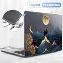 May Chen for M5 MacBook Air 13.6 Inch Case 2026 2025 2024-2022 Release M5 A3449 M4 A3240 M3 A3113 M2 A2681, Plastic Hard Shell Case for MacBook Air 13.6" with Retina Display, Starry Mountain