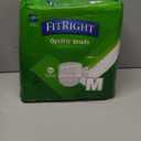 FitRight OptiFit Extra Adult Briefs, Incontinence Diapers with Tabs, Heavy Absorbency, Medium, 32 to 44", 20 Count
