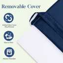 LAGRATY Outdoor Chair Cushions for Patio Furniture24" x 24" Deep Seat Cushions with Backrest for Couch Sofa Chair - Waterproof Fade-Resistant Patio Cushion (Set of 4,Navy Blue)