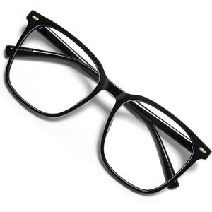 Oversized Square Blue Light Blocking Glasses for Women Men, Anti-Fatigue Computer Monitor Glasses Reduce Eye Strain