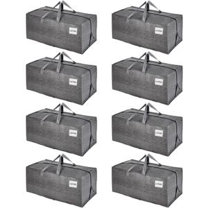 VENO 8 Pack Heavy Duty Moving Bags with Backpack Straps, Zippers & Handles, Extra Large Packing Bags for College Dorm Essentials, Moving Supplies Alternative to Cardboard Moving Boxes