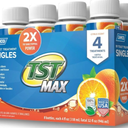 Camco TST MAX RV Toilet Treatment - Formaldehyde Free - Breaks Down Waste And Tissue - Septic Tank Safe - Treats up to 8-40 Gallon Holding Tanks -Orange Scent, (4) 4 oz Bottles (41191)