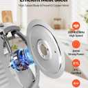 VEVOR Commercial Meat Slicer 300W Electric Cutter 10" Carbon Steel Blade