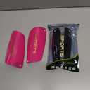 2 Pair Soccer Shin Guards Kids Youth, Shin Pads for 3-15 Years Old Boys and Girls Football Games EVA Cushion Protection Reduce Shocks and Injuries Lightweight Equipment (Small)