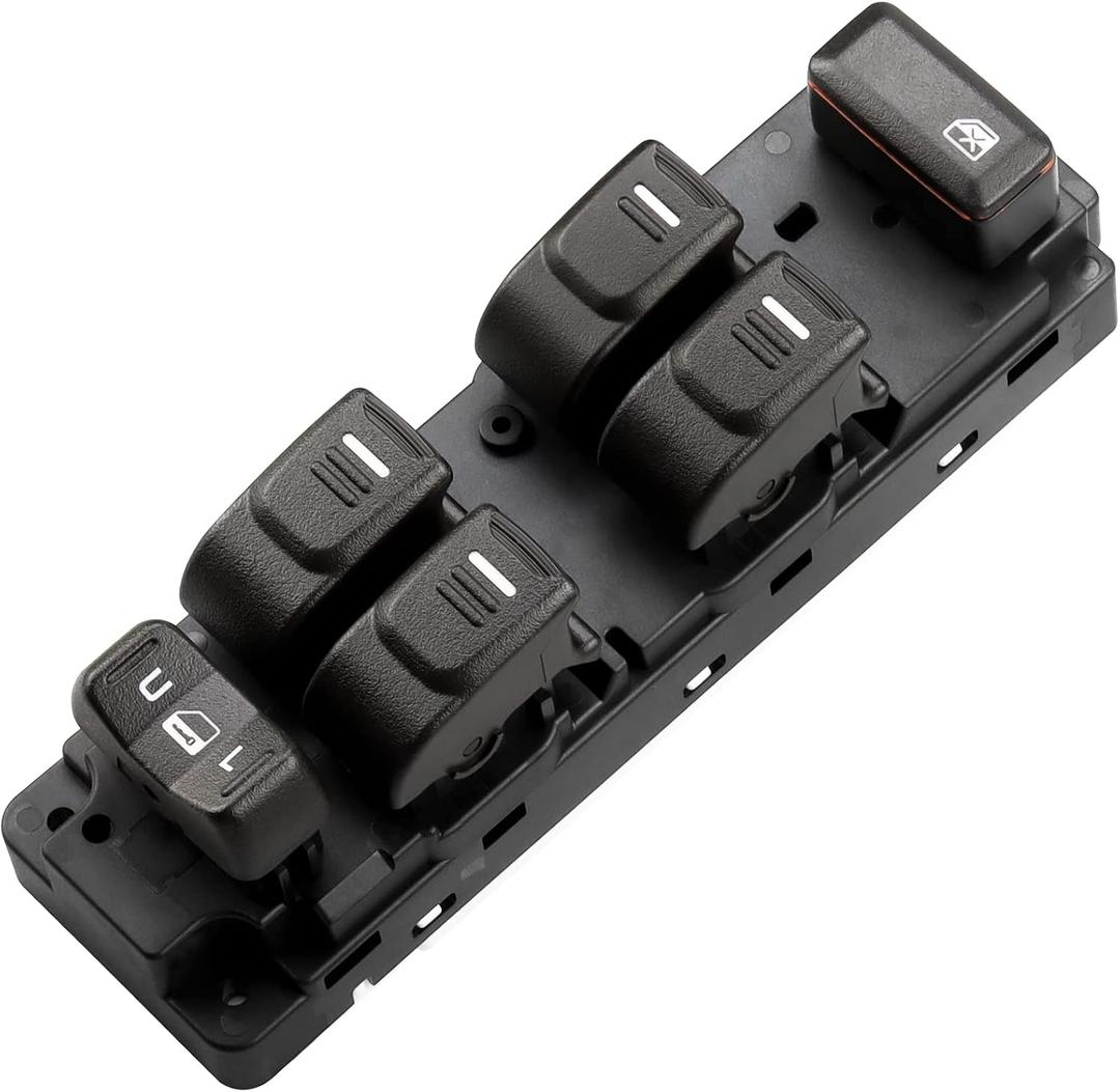 LCWRGS Master Power Window Switch Driver Side Compatible with 2004-2012 Chevrolet Colorado, 2004-2012 GMC Canyon, 2006-2010 Hummer H3, 2009-2010 Hummer H3T, Replaces 25779767