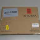 TUTOTAK End Table, Side Table, Nightstand, 2-Tier Storage Shelf, Sofa Side Table for Small Space, Living Room, Bed Room Black TB01BK034