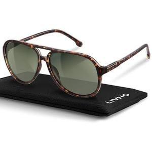 livho Trendy Polarized Aviator Sunglasses Women Men, Retro Sun Glasses for Women Men 2025, Oversized UV Protection Shades