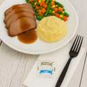 500 Kits Disposable Black Plastic Fork with Napkin and Salt/pepper packet, individually Wrapped, To-go (Fork)