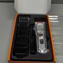 oneisall Dog Clippers for Grooming for Thick Heavy Coats/Low Noise Rechargeable Cordless Pet Shaver with Stainless Steel Blade/Waterproof Dog Shaver for Dogs Pets and Animals (Sliver)