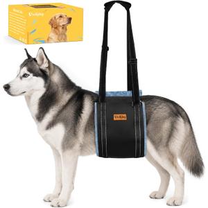 Vivifying Dog Lift Harness for Extra Large Dogs, Soft Flannel Hind Leg Support Sling, Adjustable Lifting Harness for Weak Rear Legs, Senior Injured Disabled Dogs, ACL Surgery Mobility Assist, XL