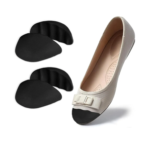 Dr.Foot Shoe Inserts for Loose Footwear, Toe Cushion for Shoes Too Big, Make Shoes Fit for Casual Sports High Heels Boots (Large: One to Two Sizes Bigger, Black)