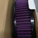14" X 3" Round Air Cleaner Filter Assembly Kit Compatible with Chrysler/Dodge/Ford/GMC/Chevy SBC BBC with High- Flow Thru Lid for Carburetor Lid 5-1/8" Carb Neck Purple