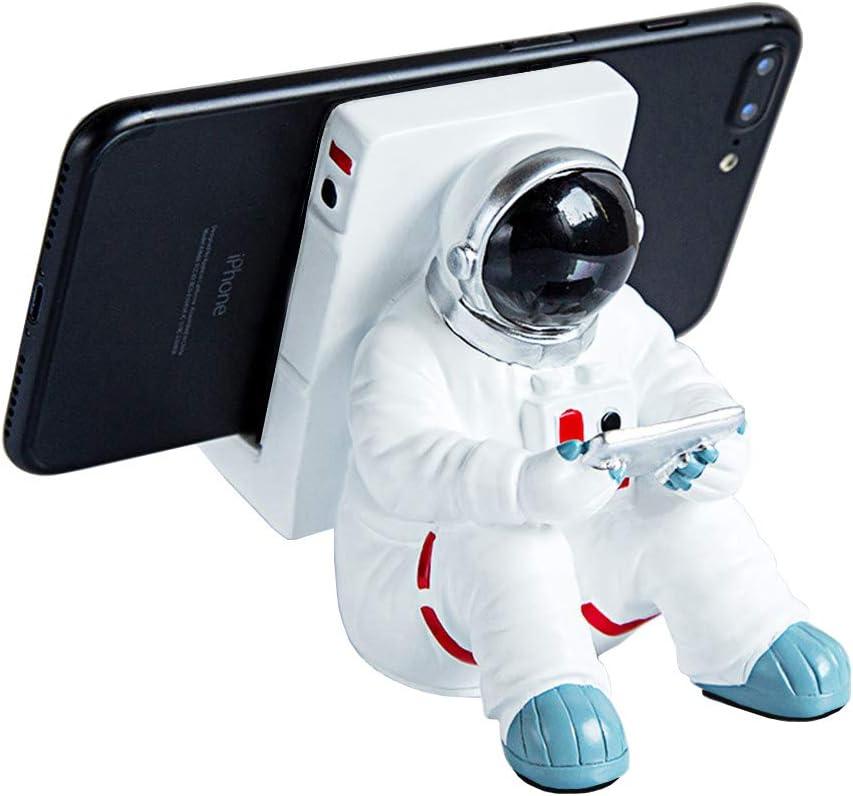 Phone Holder for Desk, Creative Astronaut Cell Phone Stand Tablets Phone Holder Phone Supporter for iPhone, Ipad, Samsung Phone (A)
