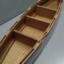 Morning View 47 Inch Wood Boat Shelf Decor Nautical Wall Hanging Boat Ornament Beach Theme Room Wall Home Decor, 9.7"L x 4.8"W