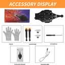 HNCSFW Spider Silk Launcher for Kids,Web Shooters- USB Type c Charging, Launch Distance 8ft - Can Grab Small Objects-Variety of Play Modes (Black) Kids Edition