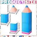 18 Pcs Large Back to School Decorations 26.37" Pencil Crayons Boxes First Day of School Party Favors for Classroom Photo Booth Props for Preschool Kindergarten(Colored Pencils)