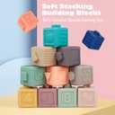 Weilim Montessori Toys Soft Stacking Building Blocks Rings Balls Sets 3 in 1 Baby Toys Bundle for Babies Sensory for Toddlers Teething Bath for Infants Learning Education Toy