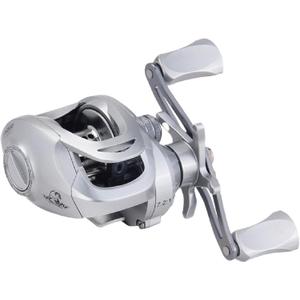 Fishing Reel Baitcast Baitcasting Reel Right Hand Metal Spool and Handle for Saltwater and Freshwater Bass