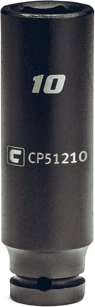 Capri Tools 10 mm Deep Impact Socket, 1/4-Inch Drive, 6-Point, Metric