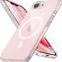 Miracase for iPhone 16e case & iPhone 17e Case for MagSafe [with 29H+ Screen Protectors] TOP Military-Grade Protection Shockproof with Velvet Touch for iPhone 16e/17e Phone Case 6.1", Clear