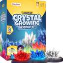 Crystal Growing Kit for Kids - Science Experiments for Boys and Girls Ages 6-12 Year Old Girl Gifts - Boy Toys STEM Crafts Activities, DIY Projects - Gift for Kids Age 6 7 8 9 10 11 12 (Light-up)