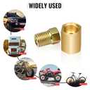 2 x Brake Line Fittings for 3/16 inch Brake Line Tube, 3/8-24 Threads, 12 Pieces (4 Unions, 8 Nuts)