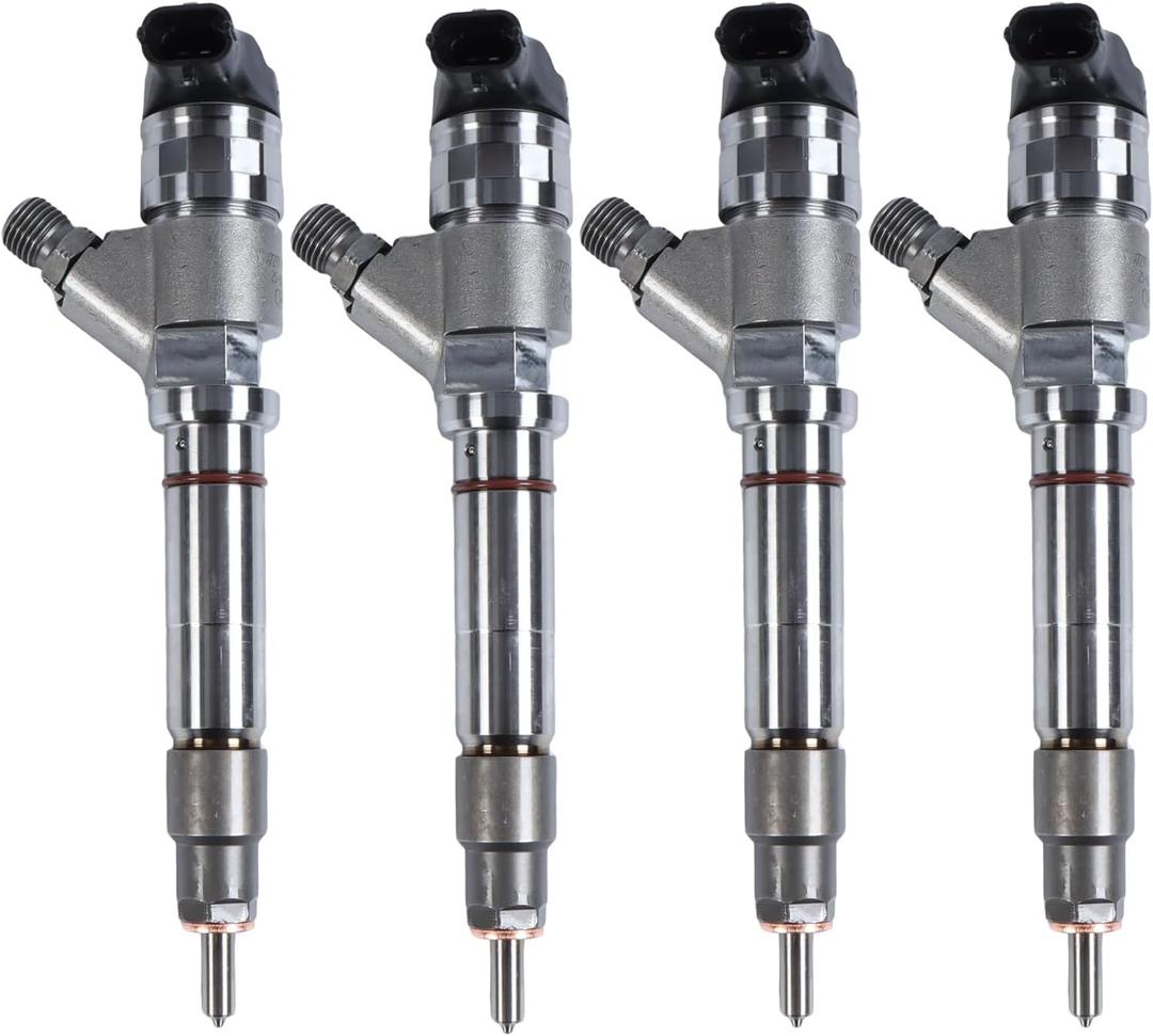 4PCS 0445120082 97780360 98002368 19208742 Common Rail Injector for Duramax LMM 6.6L V8 Engine GMC Savana Sierra 2500 3500 4500 Chevy Express Silverado 2500 HD 3500 HD 4500