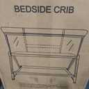 Fodoss Baby Bassinets Bedside Sleeper - 3-in-1 Baby Bassinet with Wheels, Soft Mattress, Storage Tray, Full-Mesh Sides, 7-Height Adjustable Crib for Newborns
