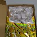 Zhanmai 10 Pcs Large 3D Gold Paper Star Lantern with 10 LED Lights 11.8 Inch 5 Point Hollow Hanging Paper Star Lampshade Decoration Light Lanterns for Wedding Birthday New Year Party Home Decor