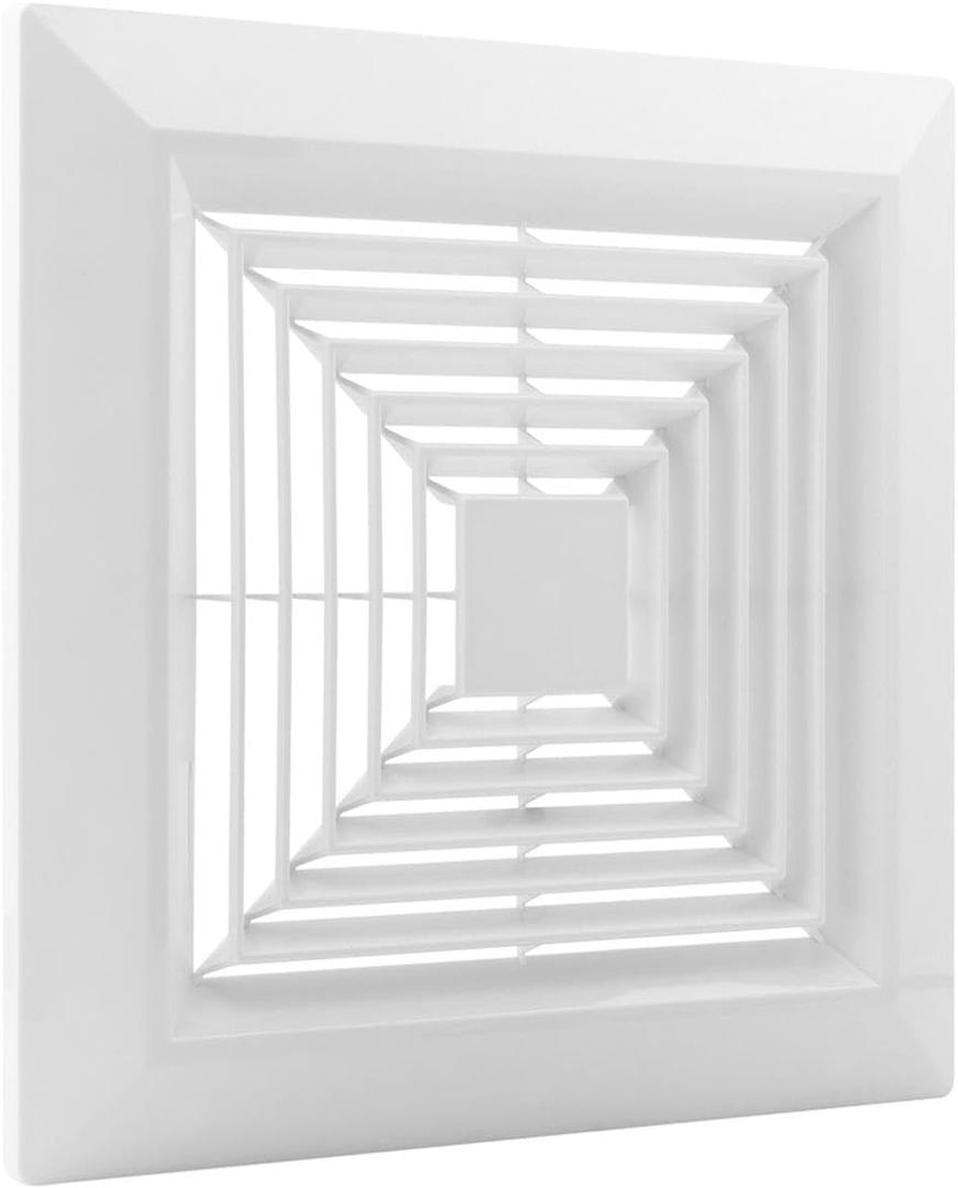 Bathroom Vent Cover,Bathroom Exhaust Fan Cover with Springs Replacement,Bathroom Ceiling Fan Grille Cover, for Square Ceiling or Wall-Mount Exhaust Fan(9inch)