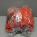 Funziez! Adult Onesie Halloween Costume Animal Dinosaur Shark Unisex Plush One Piece Cosplay Suit for Adults, Men and Women (Small, Triceratops Orange)