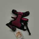 BARKBAY No Pull Dog Harness Large Reflective Dog Harness with Front Clip and Easy Control Handle for Walking Training Running with ID tag Pocket(Pink/Black,S)