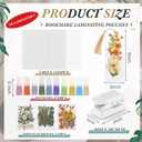 Fuyoooo 376 Pcs Dried Flower Bookmark Making Kit, DIY Bookmark Laminating Pouches with Tassels and Puncher DIY Project Gifts for Mother's Day Women Book Lovers (Light Colors,2 x 6 Inch)