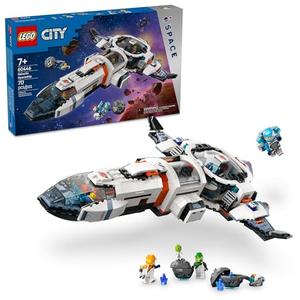 LEGO City Modular Galactic Spaceship Toy - Buildable Space Toy for Kids, Boys and Girls, Ages 7+ - Includes 4 Astronaut Minifigures & Alien Figure - Gift Idea for Birthdays and Holidays - 60446
