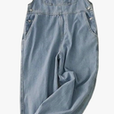 women's spring and autumn loose fit denim overalls XXL lightweight