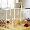 Tobeape 12 Pack 10 Inch Tall Ivory Spiral Taper Candles