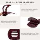 2 x 8 Pcs French Flat Hair Clips for Women Matte Claw Clips for Thick & Thin Hair No-Slip Hair Claw Strong Hold Styling Barrettes Accessories