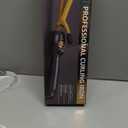 DAN Technology 5/8 Inch Curling Iron Wand for Defined Medium Curls, Tourmaline Ceramic Hair Curler with 180°F–430°F Adjustable Temperature, Fast Heating, Dual Voltage, Auto ShutOff, Black & Gold