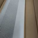 Baseboarders Basic Series 6 ft (72 in) Galvanized Steel Easy Slip-On Baseboard Heater Cover, Rust Resistant, White, for Hydronic Hot-Water Systems