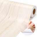 Fade-Resistant Bulletin Board Paper, 11.81inx32.81ft, White Wood Grain Style, Self-Adhesive, Ideal for Classroom, Office, and Home Decor